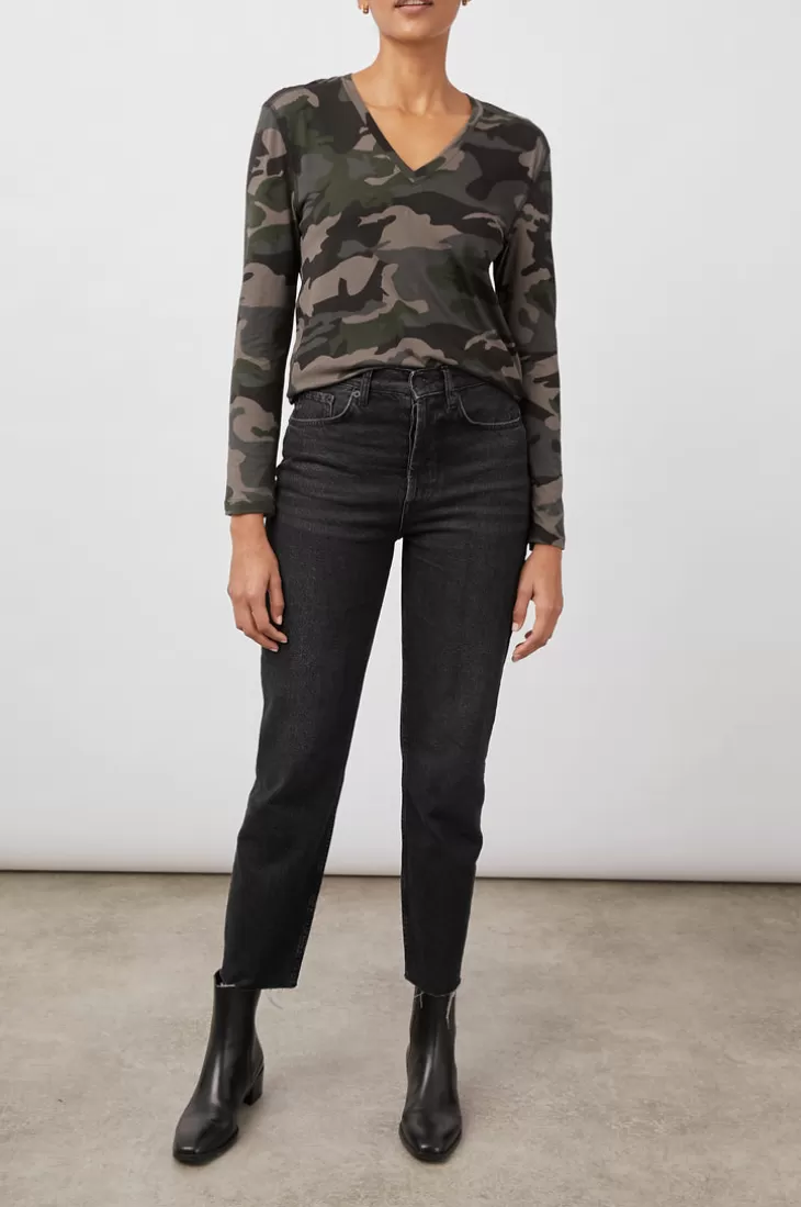 Rails THE SAMI LONG SLEEVE V T-SHIRT*Women Tops